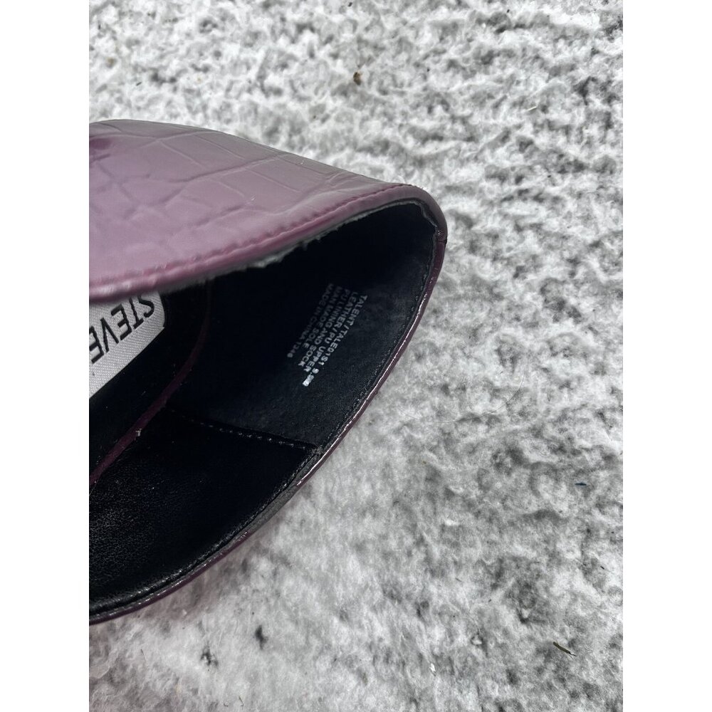 Women's Steve Madden Burgundy D'Orsay Leather Upper Flats Size 9.5 - Picture 10 of 10
